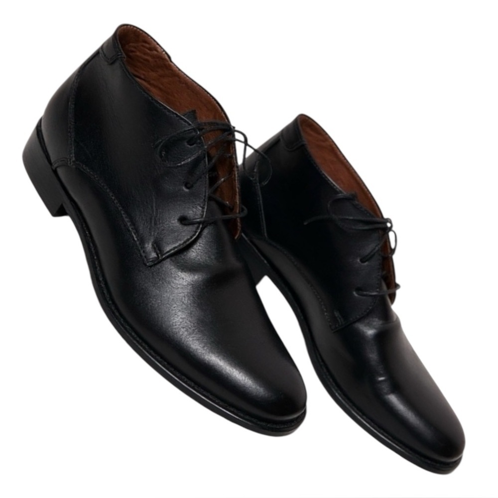 Gant Black Leather Chukka Boots, Leather Upper, Men’s Size 8